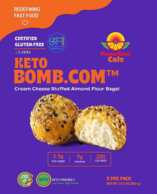 Certified Gluten-Free Keto Bomb.com™ Bagel Bites (8 Pack)