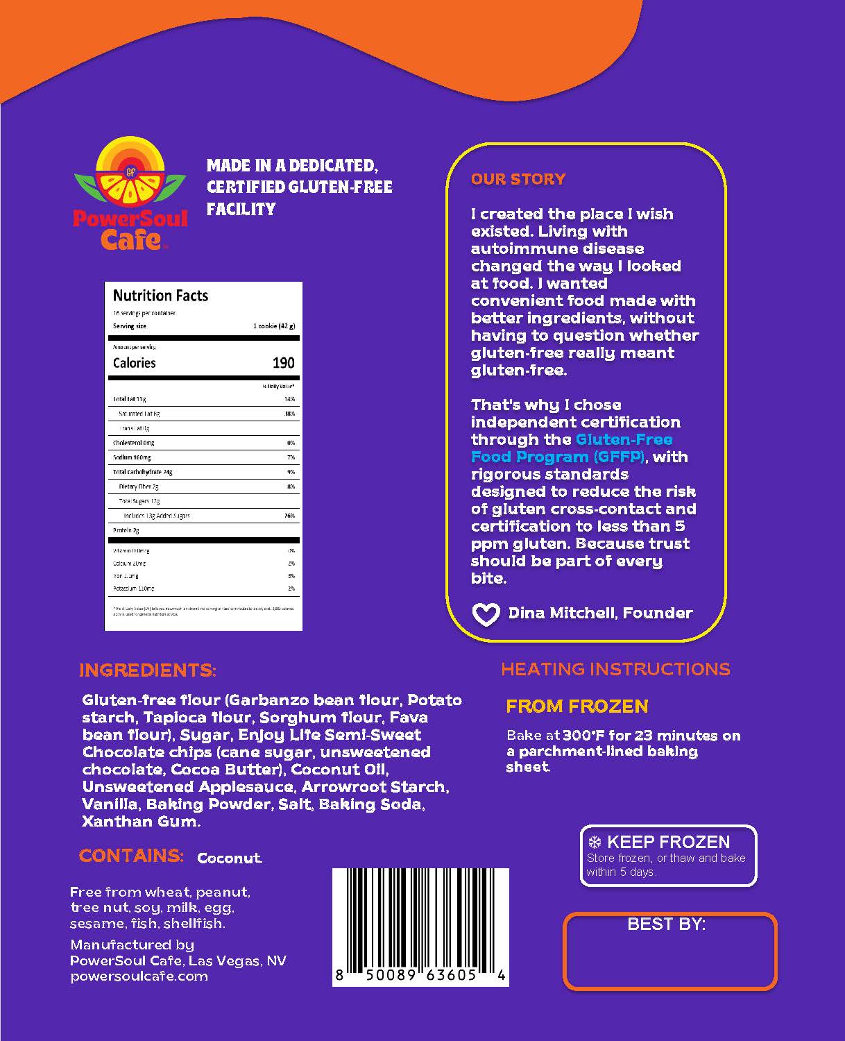 Certified Gluten-Free Vegan Chocolate Chip Cookie Dough Balls – 32 Count
