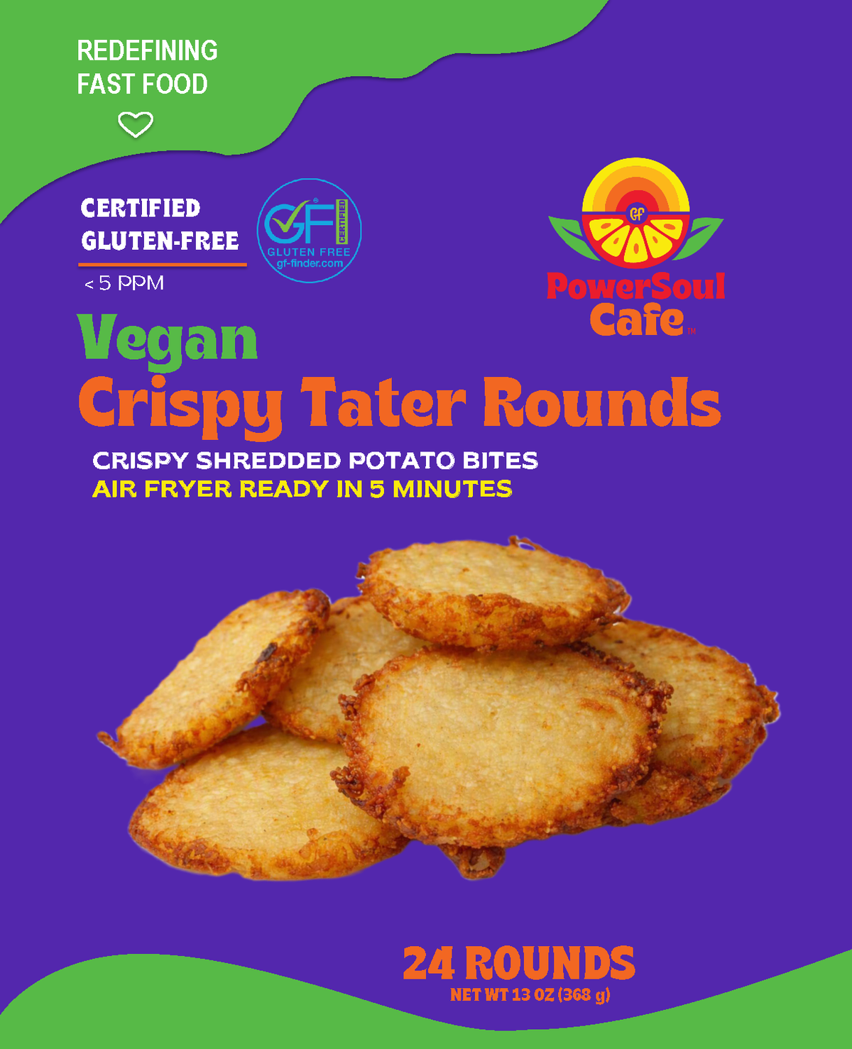 Gluten-Free Vegan Crispy Tater Rounds (24-Count)
