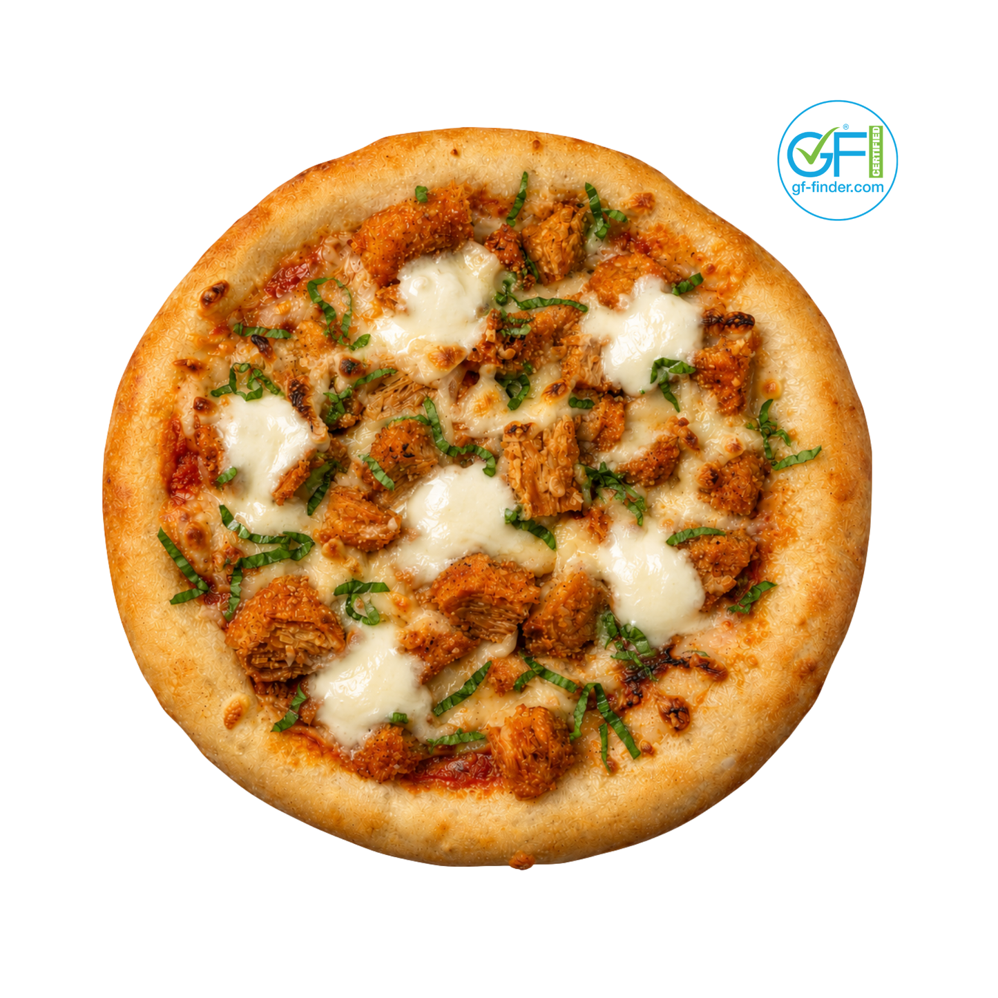 Certified Gluten-Free Vegan Chicken Parmesan Pizza (4-Pack)
