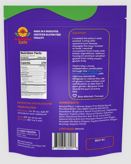 Certified Gluten-Free Vegan Pumpkin Bites (50 Count)