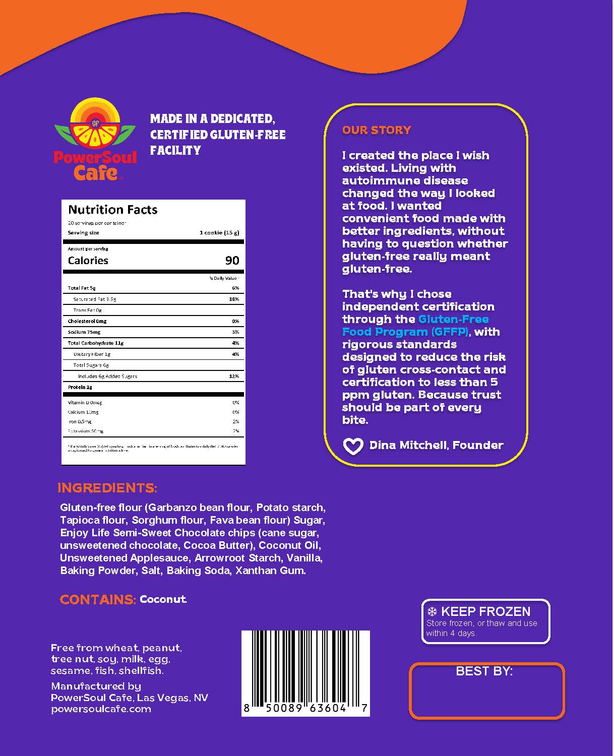 Certified Gluten-Free Vegan Chocolate Chip Cookies (20 Pack)